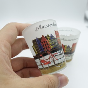 Verres à shot personnalisés avec logo, mini, transparents, givrés, sublimation, 1,5 oz, 50 ml, 3 oz, verres à shot pour whisky et liqueur avec bord doré - Product Image 3