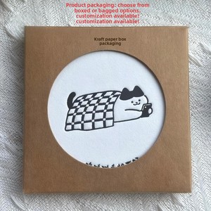 Sous-verre en papier de coton absorbant, impression personnalisée, logo concave, tapis isolant pour table à manger, bar, bouteilles de vin rouge Zero <span class=keywords><strong>Seven</strong></span> <span class=keywords><strong>Eight</strong></span> - Product Image 4