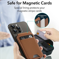 Dompet Kulit Lipat Magnetik Pelindung Ponsel Mewah Terbaru, Tempat Kartu & Uang