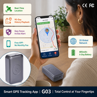 Mini rastreador GPS de tamaño de moneda para mujeres y niños, dispositivo de seguimiento de llamada de panic SOS de 2 vías y aplicación en tiempo real