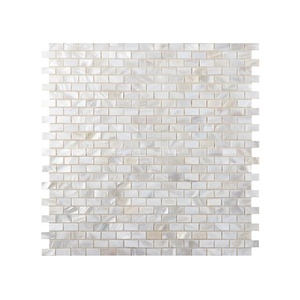Piastrelle a Mosaico in Madreperla Naturale Bianca 10x20mm per Progetti di Hotel, Cucine e Bagni - Product Image 6