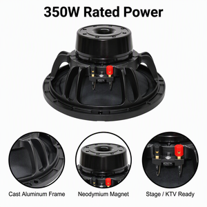 Altavoz de Medios-Bajos de Neodimio de 10 Pulgadas, 8ohm, 98dB, Ultra Alta Sensibilidad, 350W AES, Bobina de Voz de 75mm, Metálico, <span class=keywords><strong>para</strong></span> Audio Profesional - Product Image 2