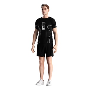 Short Sleeve Rash <strong>Guard</strong> Tee for Men with Cooling Fabric Flat Seams and Sun Protection Designed for <strong>Active</strong> Water Sports and BJJ - Product Image 2