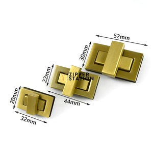 Twist Turn Lock <b>Purse</b> Closure Leather Craft Accessory Bag Hardware - Product Image 2