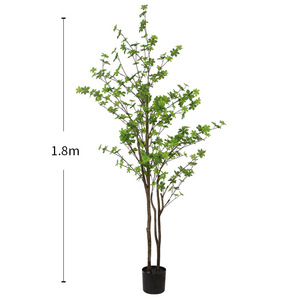 Grande paesaggio decorativo albero artificiale foglia di seta pianta artificiale giapponese Enkianthus Perulatus festa all'aperto - Product Image 3