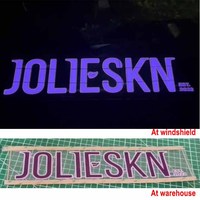 Letrero Luminoso de Alta Intensidad para Automóvil, Adhesivo LED para Parabrisas, para Publicidad y Decoración