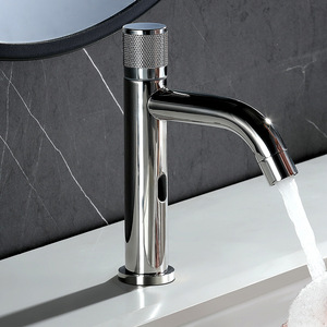 Grifo Inteligente <span class=keywords><strong>con</strong></span> <span class=keywords><strong>Sensor</strong></span>, Grifo de Lavabo de un Solo Orificio Montado en Cubierta, Grifos de Lavabo de Acero Inoxidable 304 <span class=keywords><strong>con</strong></span> Válvula de Cerámica - Product Image 2