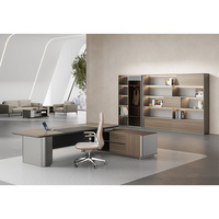 Meilleures ventes, bureau de direction moderne et luxueux, table de bureau haut de gamme en forme de L, mobilier de bureau pour PDG, directeur général
