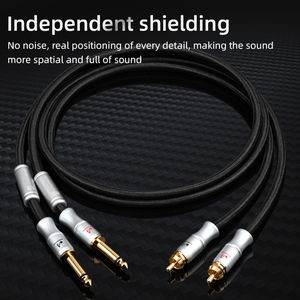 <span class=keywords><strong>Cable</strong></span> de Audio HiFi, Doble Conector de 6.5mm a Doble <span class=keywords><strong>RCA</strong></span> Macho a Macho, <span class=keywords><strong>Cable</strong></span> de Altavoz con Revestimiento de PVC Trenzado, <span class=keywords><strong>Cable</strong></span> OFC para Amplificador de <span class=keywords><strong>6.5</strong></span> a <span class=keywords><strong>RCA</strong></span> - Product Image 6