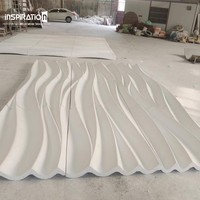 Revêtement mural GRG haut de gamme, art sculptural, toile de fond pour hôtel