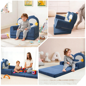 Precio al por Mayor, Lindo Peluche de Pingüino Bordado, Cojín <span class=keywords><strong>Plegable</strong></span> y Comprimido para Niños y Bebés, Asiento, Sillón - Product Image 6