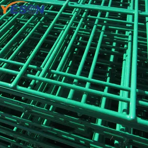 栅栏网聚氯乙烯带网焊接用金属丝封闭刚性金属面板栅栏