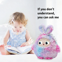 Jouet éducatif intelligent IA pour l'accompagnement des enfants, l'éducation précoce, poupée en peluche interactive apaisante, cadeau