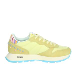Baskets tendance en toile jaune Sun68 pour femme Z35206 - Product Image 4