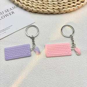 Ensemble porte-clés mini clavier et souris mignon, modèle de simulation, breloque fantaisie, cadeau amusant pour la décoration de sac - Product Image 2