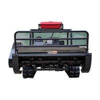 Tondeuse à gazon robotisée diesel télécommandée professionnelle, pour l'entretien des pelouses, sur chenilles, tout-terrain, puissante, pour vergers