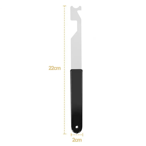 Juego de selección de cerradura plateada de acero inoxidable, Universal abridor de puerta, herramienta de tarjeta de derivación, suministros de cerrajero de Metal, marca HUANYU - Product Image 3