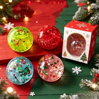 Nouveau jouet à presser pomme de Noël - Jouet souple à rebond lent en sucre de malt, cadeau de réveillon de Noël
