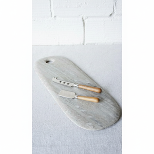 Planche à découper en marbre résistant aux taches qui combine fonctionnalité et élégance pour un outil de cuisine pratique et élégant - Product Image 1