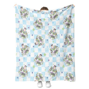 Couverture en peluche imprimée motif dessin animé mignon, vente en gros, faible MOQ, personnalisable, douce, pour la décoration de la maison, jeté de canapé, couverture portable 50 x 60 pouces - Product Image 3