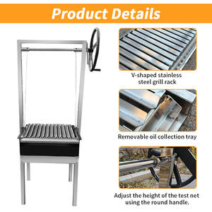 Parrilla Argentina HDL13, Parrilla Santa María, Parrilla Vertical <span class=keywords><strong>de</strong></span> <span class=keywords><strong>Acero</strong></span> <span class=keywords><strong>Inoxidable</strong></span> para Asados, para Restaurantes <span class=keywords><strong>de</strong></span> Barbacoa - Product Image 3