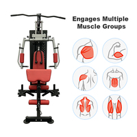 Station de musculation multifonctionnelle tout-en-un avec pile de poids pour entraînement complet du corps
