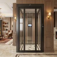 Pièces d'ascenseur à installation facile, porte de palier d'ascenseur pour villa, panneau de verre à montage rapide, porte d'ascenseur domestique silencieuse