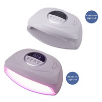 SUNKIN Sèche-ongles professionnel pour manucure 380W Grande lampe à ongles UV LED pour salon de beauté à la maison Utilisation à deux mains