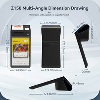 8 pulgadas Android 14 Wifi 4G Android POS Terminal de pago para restaurante Pedido Pago Z150