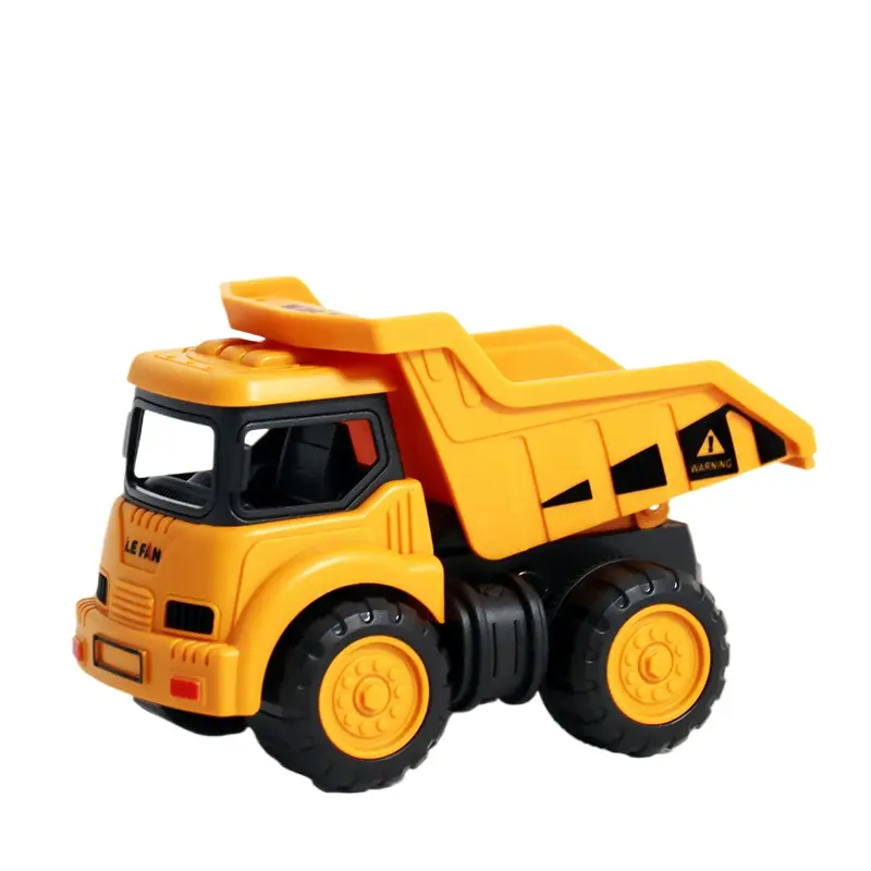 Set mainan plastik mainan truk anak laki-laki, mainan edukasi brinquedos ekskavator inersia Pull-back