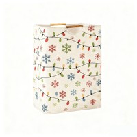 Nouveau Panier de Rangement Pliable Grande Capacité en Coton et Lin pour Cadeaux de Noël 2026 – Panier à Linge Sale Domestique