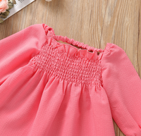 Robe d'été 2026 en coton pour enfants, style boutique, pour mariage et fêtes, col carré, manches courtes lanternes, volants, longueur genou, coupe trapèze pour filles