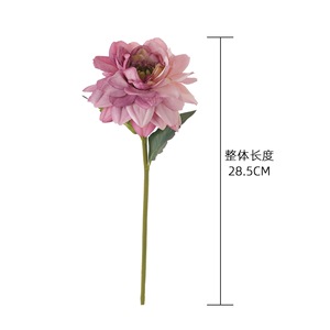 ดอกดาเลียสีชมพูประดิษฐ์ CallaFloral ดอกไม้ตกแต่งงานแต่งงานที่เหมือนจริง ก้านเดี่ยว - Product Image 4