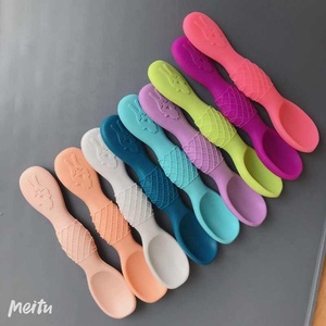ช้อนซิลิโคนเกรดอาหาร ปลอดสาร BPA 100% เป็นมิตรกับสิ่งแวดล้อม ปลายช้อนนุ่ม ด้ามจับยาว ลายการ์ตูน ออกแบบได้ตามต้องการ ได้รับการรับรองมาตรฐาน CE/LFGB - Product Image 2