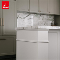 Ensembles complets de haute qualité Alland Taupe, conception personnalisée d'armoires de cuisine, cuisine avec accessoires, petite cuisine