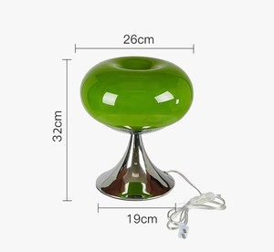 <span class=keywords><strong>Paralume</strong></span> in vetro dimmerabile creativo e Base in ferro Bauhaus verde Apple lampada <span class=keywords><strong>da</strong></span> tavolo lampada <span class=keywords><strong>da</strong></span> <span class=keywords><strong>comodino</strong></span> decorazione per la casa in vetro lampada <span class=keywords><strong>da</strong></span> tavolo - Product Image 6
