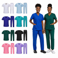 Tenue médicale classique populaire pour femmes, uniforme d'hôpital en coton, modèle unisexe