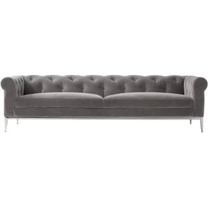 Canapé <span class=keywords><strong>Chesterfield</strong></span> de luxe capitonné en velours avec accoudoirs roulés pour salon - Product Image 4