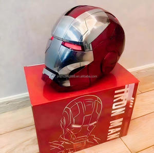 <span class=keywords><strong>Casque</strong></span> <span class=keywords><strong>Iron</strong></span> <span class=keywords><strong>Man</strong></span> Mark V de qualité collection 1:1 en résine ABS avec commande vocale Jarvis et éclairage LED, pour cosplay et exposition - Product Image 2
