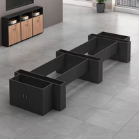 Table de réunion ovale moderne simple, grand mobilier commercial, table de négociation, table de direction