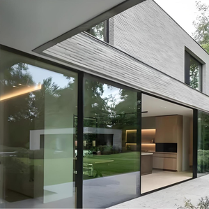 Porte <span class=keywords><strong>coulissante</strong></span> multi-panneaux DeYu conforme à la norme AS2047, résistante aux ouragans, certifiée selon le code de la Floride, avec quincaillerie allemande et verre lisse pour patio. - Product Image 5