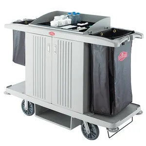 Hotel Multi Function Cleaning Carts Housekeeping Trolley Cleaning Equipment Trolley Cart