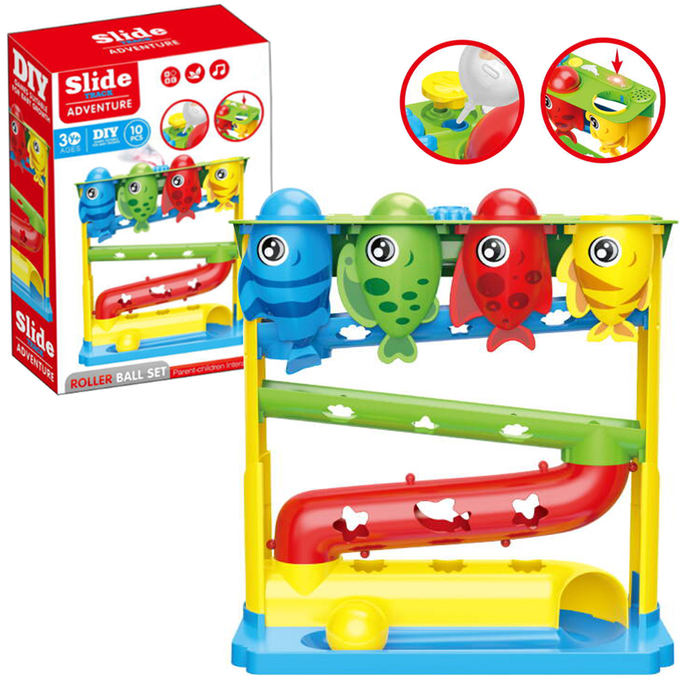 Juguete De Martilleo Y Trackball Para Niños De 3 A 6 Años – Estación De Aprendizaje Con Rampa Y Pelota, Fomenta La Coordinación Mano-ojo Y La Imaginación, Fabricado En ABS Resistente