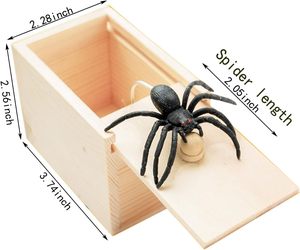 Nouveaux Bijoux Fantaisie en Bois en Forme d'Araignée Amusants et Terrifiants pour Fête d'Halloween – Boîte Cadeau de Farces pour Enfants et Adultes – Blagues et Piqûres Pratiques - Product Image 4