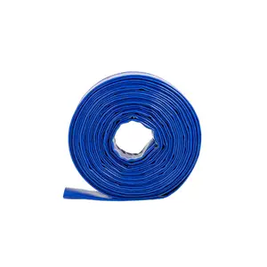 8 Inch 1.75mm Thickness 204mm Diameter PVC/Polyester Yarn Layflat Hose Big Size PVC Lay Flat Water Discharge Hose