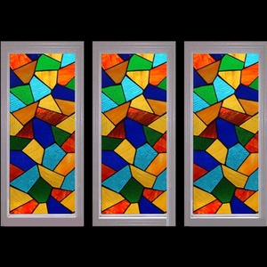 Panel de Vidrio Tiffany Personalizado con Dibujo Irregular para Iluminación y Decoración de Puertas y Ventanas del Hogar - Product Image 6