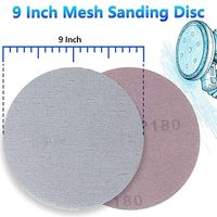 Disques de ponçage en céramique de 9 pouces de qualité supérieure, sans poussière, à fixation auto-agrippante, anti-colmatage, pour ponceuse orbitale aléatoire, haute performance, OEM