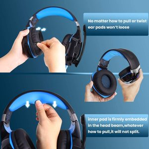Casque <span class=keywords><strong>de</strong></span> jeu à <span class=keywords><strong>prix</strong></span> réduit, avec suppression du bruit, LED colorée, pour <span class=keywords><strong>PS4</strong></span> / PC / Xbox One - Product Image 2