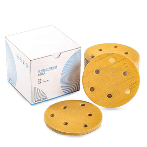 Chất Lượng Cao Cấp Vàng Mài Mòn Vòng Đĩa Giấy nhám Gốm Đĩa 150Mm 8 Lỗ Vải Sanding Đĩa - Product Image 4