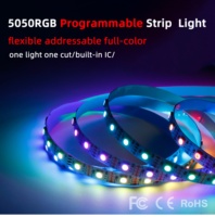 Bande lumineuse LED flexible, programmable, adressable, étanche, TRX WS2815 5050RGB 12V 30 60 144 pixels 10 mm
